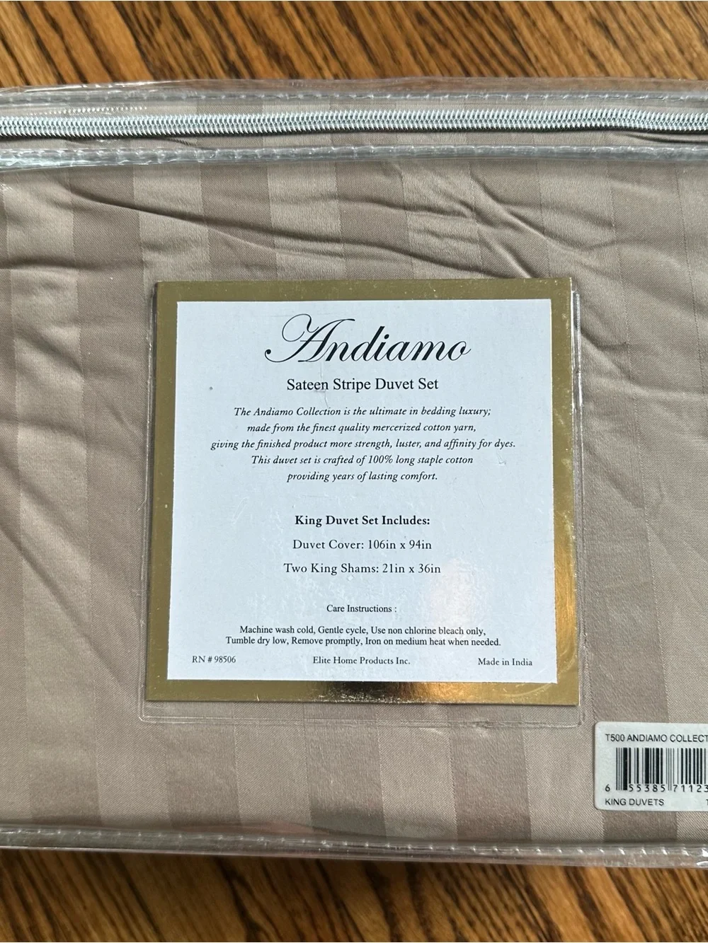 Andiamo king duvet